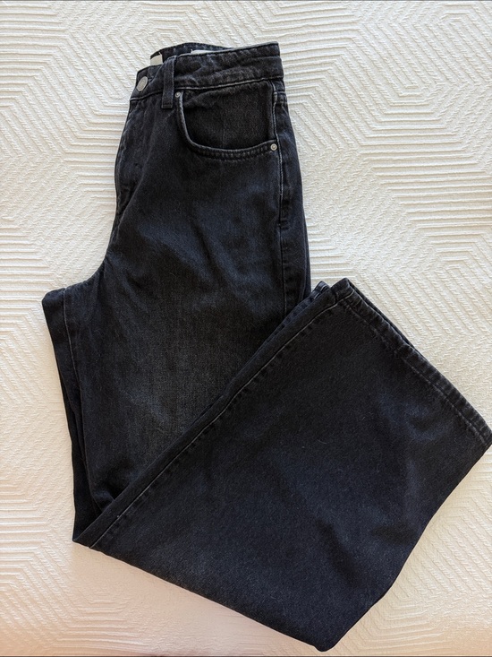 Cotton On Denim - Cotton On Black High Rise Straight-Leg Women's Jeans